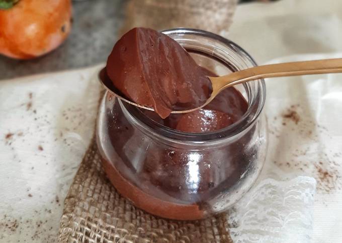 Modo semplice a Preparare Veloce Budino di cachi e cacao