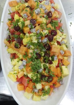 A picture of Mix fruits chaat.