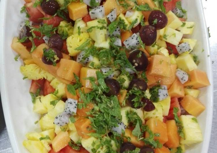 Recipe of Perfect Mix fruits chaat