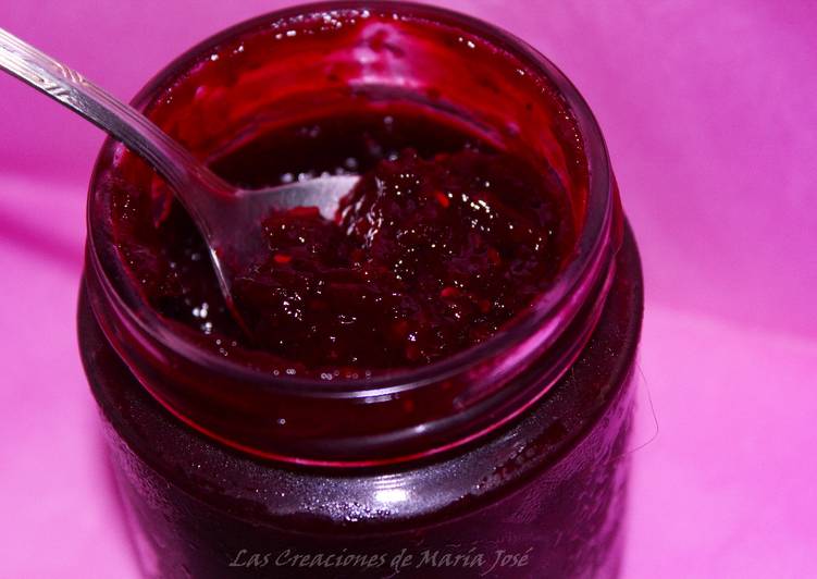 Mermelada de frutas del bosque sin azúcar, en la Monsieur cuisine