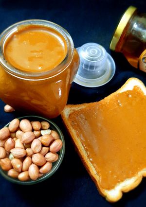 A picture of Smooth and creamy peanut butter.