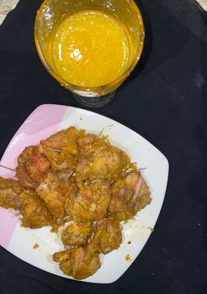 A picture of KFC chicken.