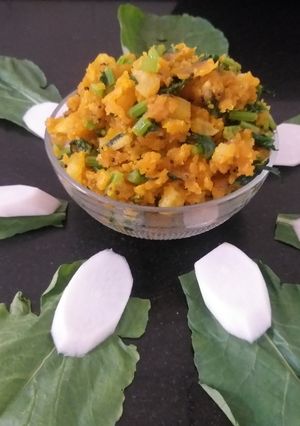 મૂળાની ભાજી નું ખારીયુ રેસીપી મુખ્ય ફોટો