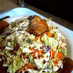 A picture of White and Purple Cabbage Salad.