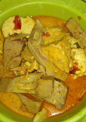 Foto resep Sayur nangka + tahu