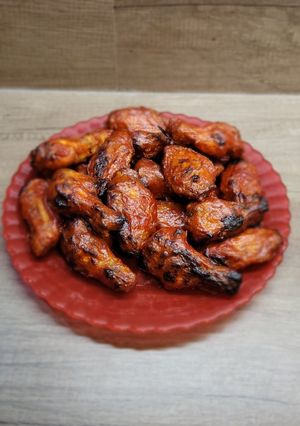 Csirkeszárny ragacsos szószban recept fotója