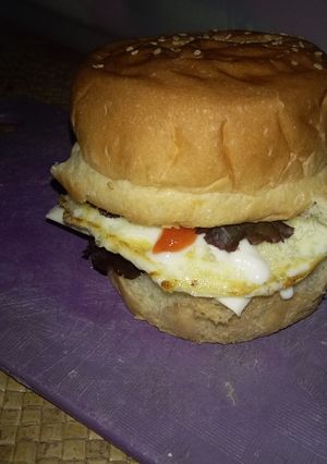 Foto resep Burger Simple Enak