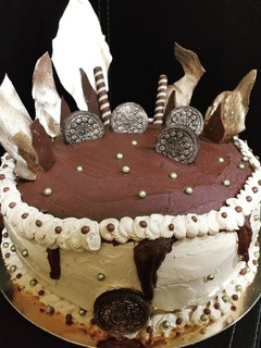 Una foto de Torta moka oreo