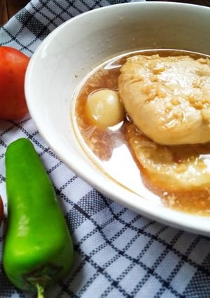 Foto resep Tahu telur puyuh tempe kuah bacem