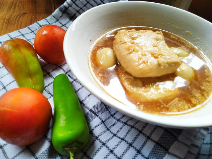 Langkah Mudah untuk Membuat Tahu telur puyuh tempe kuah bacem, Enak Banget