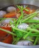 Canh ngót chả cá nhồng