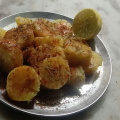 Sweet potato chaat A picture of Sweet potato chaat.