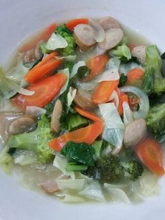 Foto resep Capcay Sosis