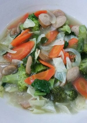 Foto resep Capcay Sosis