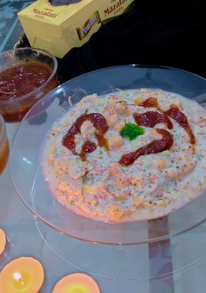 A picture of Dahi Phulki Chaat.