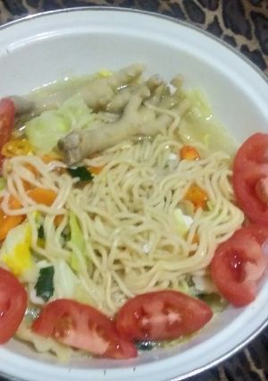 Foto resep Mie Tek Tek Sayur Ceker