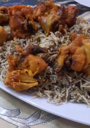 عکسی از دستور پلو با مرغ