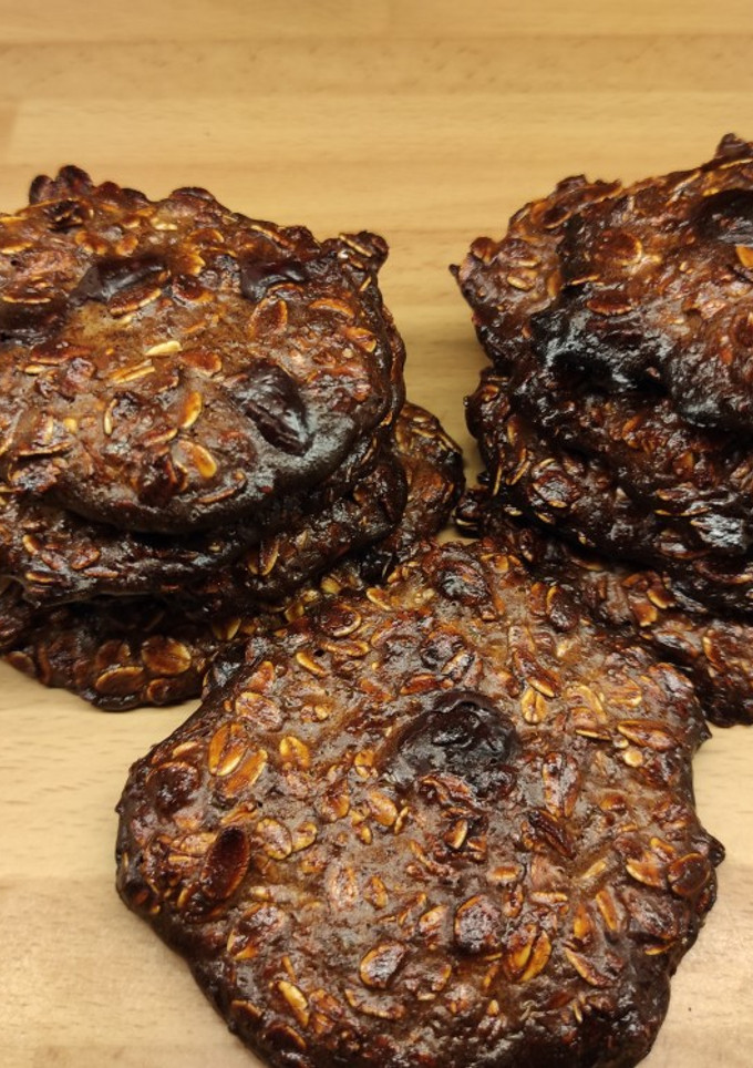 Una foto de Galletas proteicas de chocolate y avena