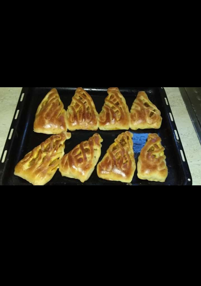 صورة لوصفة فطائر معمرة بكفتة