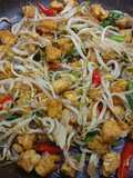 Tumis toge caisim tempe