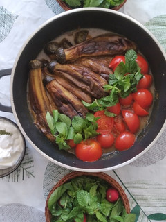 عکسی از دستور خورش بادمجون