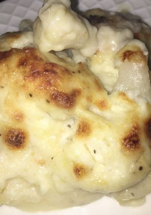 Una foto de Coliflor gratinado