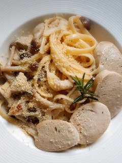 A picture of Veal Sausage White Sauce Spaghetti (My Style) 😊.