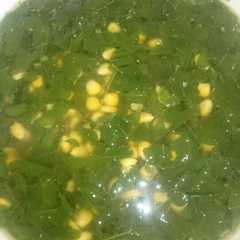 รูปของ Sayur bening daun kelor jagung bumbu ndeso yang simple