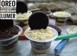 Foto resep Oreo cheesecake lumer,no bake👌 (#pr_bebiskuitan)