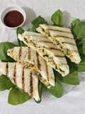 Corn spinach sandwich (no oil)