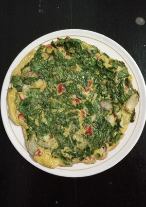 Foto resep 747) Dadar Daun Melinjo