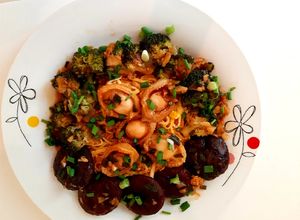Foto resep Abalone beralas telor keriting (#168)