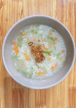 Hình của món Cháo bầu.