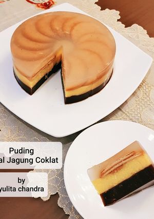 Foto resep Puding regal jagung coklat
