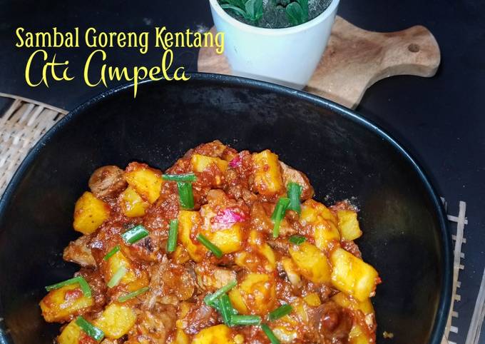 Resep Sambal Goreng Kentang Ati Ampela Oleh DEWI SARASWATI - Cookpad