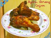 Gambar ayam marinasi cajun