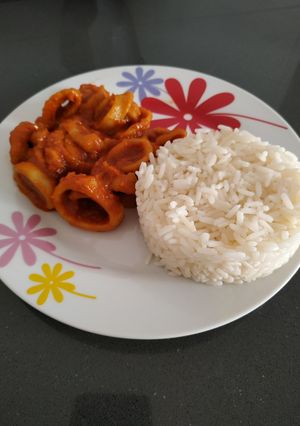 Una foto de Calamares en salsa americana monsieur cuisine connect