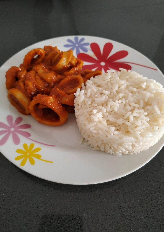Una foto de Calamares en salsa americana monsieur cuisine connect