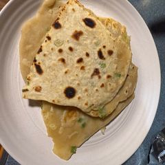 A picture of Scallion pancakes.