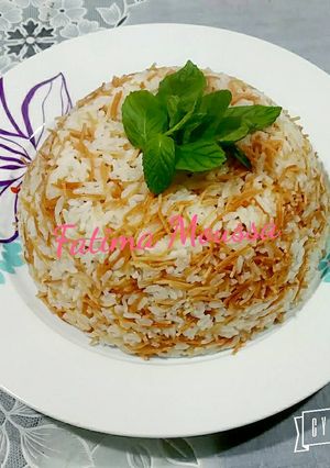 صورة لوصفة رز بشعيرية