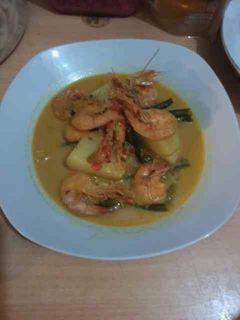 Foto resep Gulai udang,kentang + kacang panjang