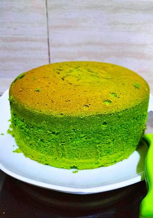 Foto resep Bolu pandan putih telur Fluffy