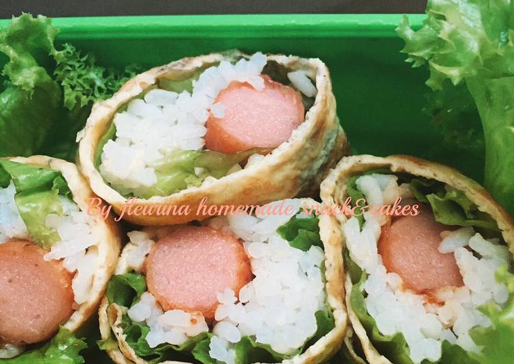 Rolade nasi sosis

Hasil prakarya pagi ini untuk bekal sekolah duo anak lanang, bikin yang praktis 😍