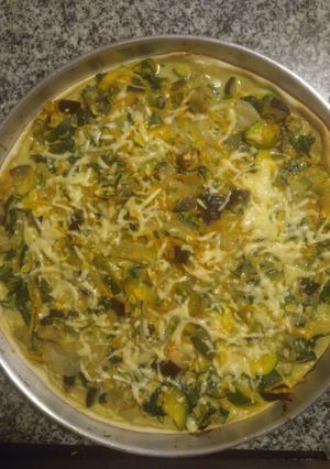 Una foto de Tarta abierta de verduras