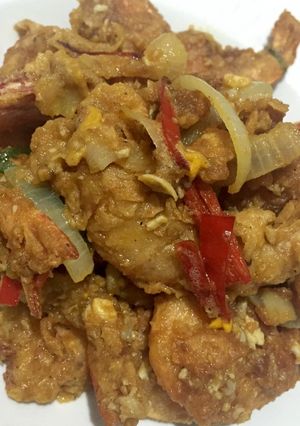 Foto resep UDANG SAUS TELUR ASIN