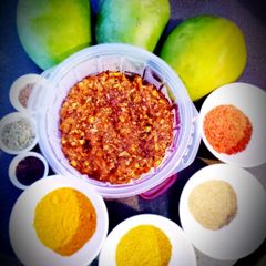 A picture of Raw mango chutney.