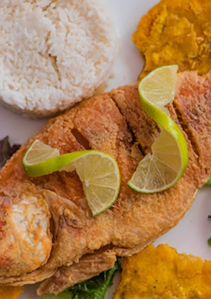 Una foto de Mojarra frita!!