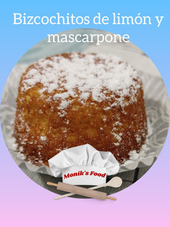 Una foto de Bizcochitos de limón 🍋 y mascarpone