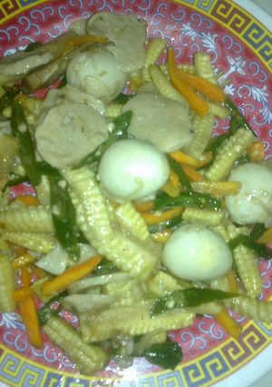 Foto resep Tumis putren TKW (telur puyuh bakso wortel)