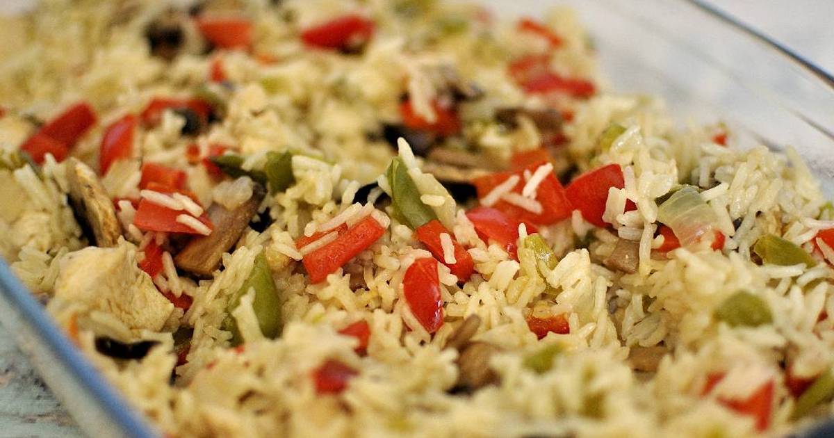 Arroz basmati con pollo y verduras Receta de Ir CrM Cookpad